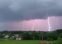 Osasco com trovões e raios