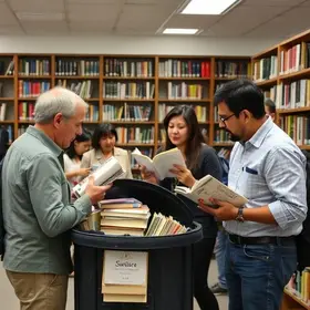 Prefeitura de Osasco descarta livros de biblioteca