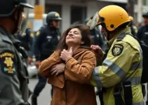 guarda civil empurra mulher em osasco