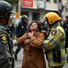 guarda civil empurra mulher em osasco