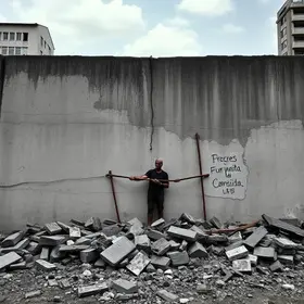 muro em pracinha