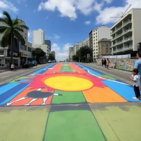 pintar rua copa do mundo
