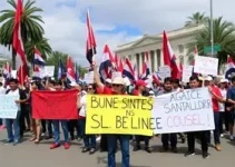 protestos contra demissões